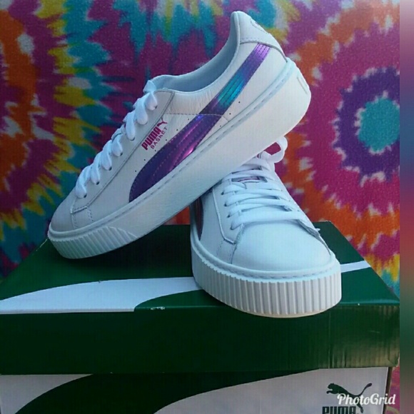 puma basket rainbow